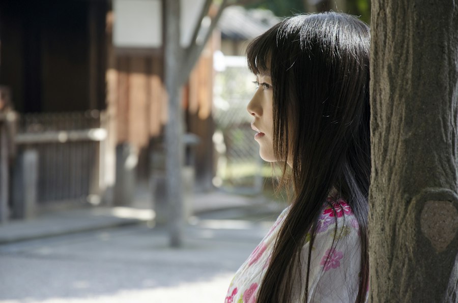 ナチュラルストレートの女性